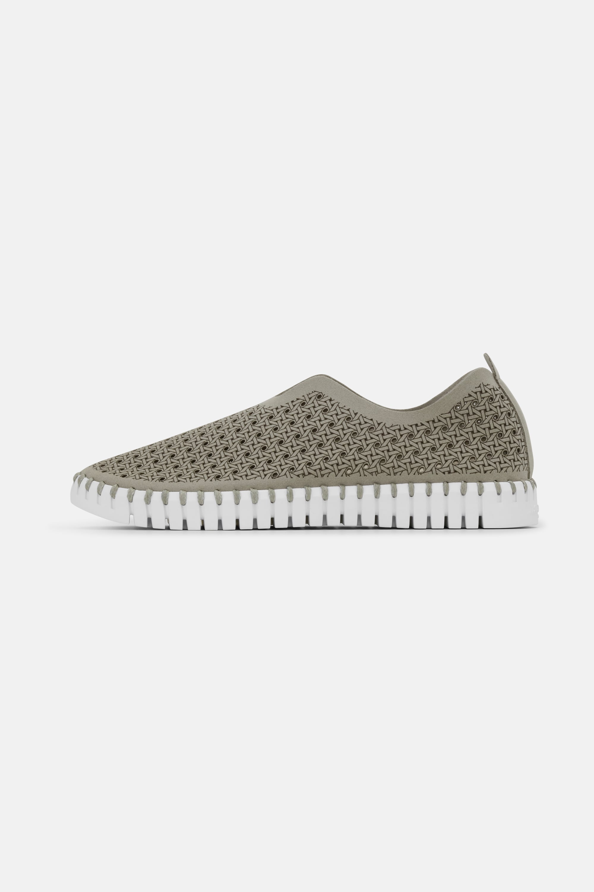 Tulip Slipper - Grey White